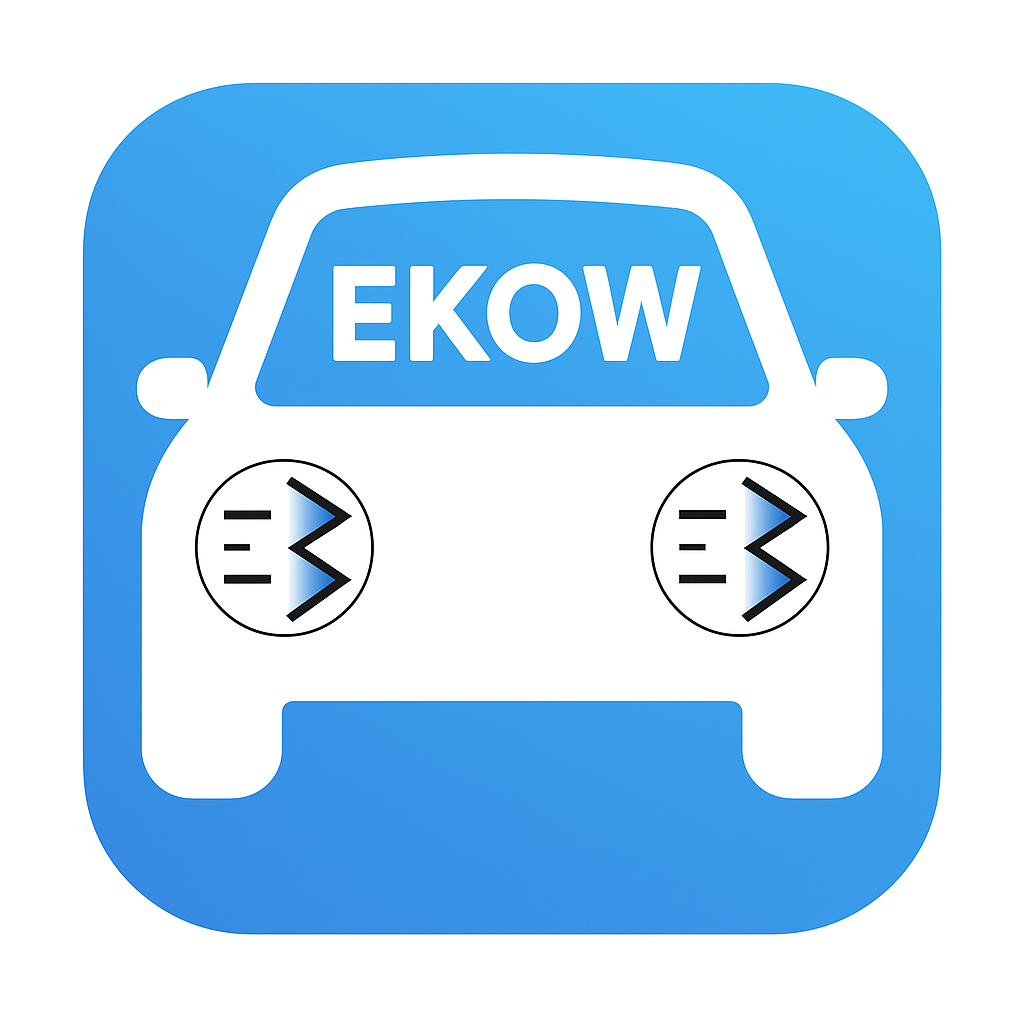 EKOW ride app service logo